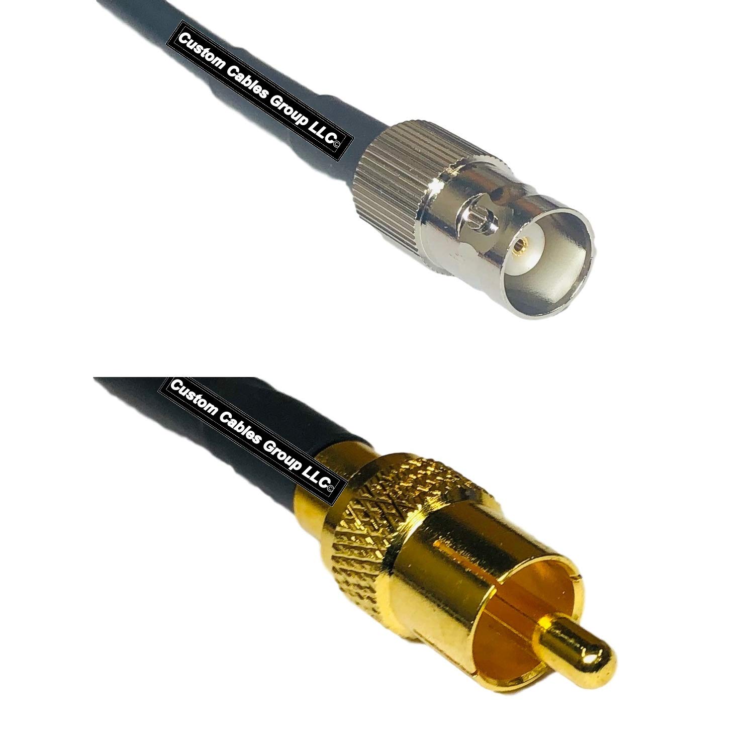 3 feet RG58 BNC Female to RCA Male RF Pigtail Coaxial Cable