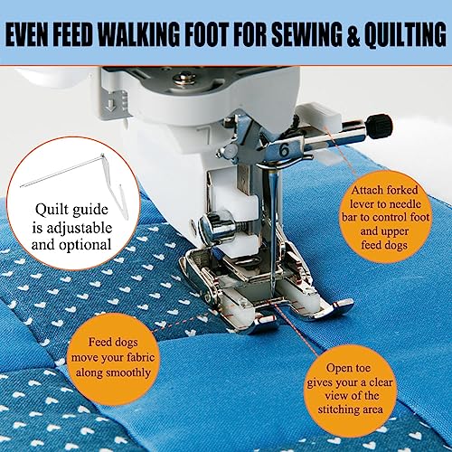 Pie de máquina de coser Open Toe Walking Foot miniatura 3