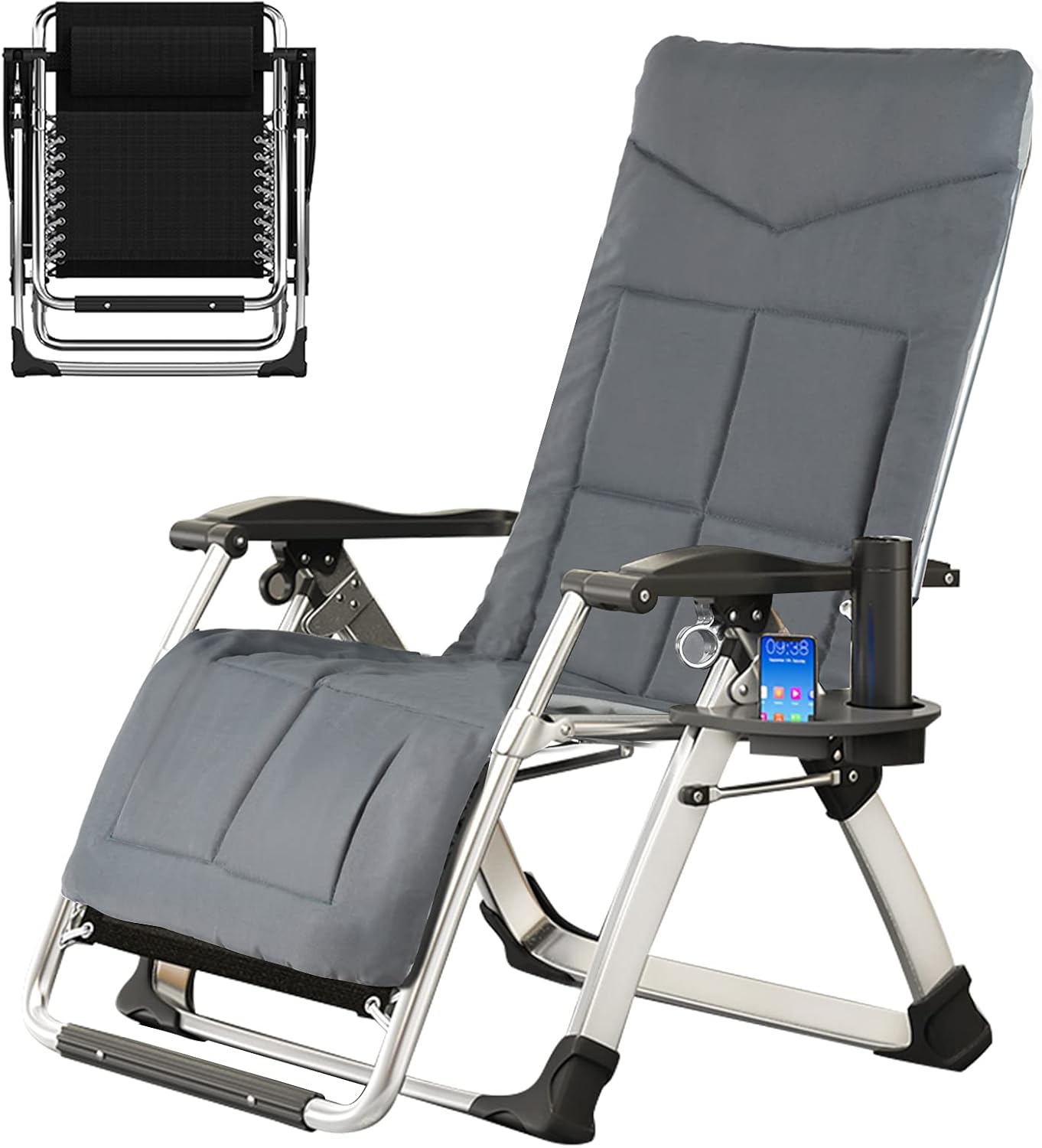 Buy Naizea Lounge Chair Padded Zero Gravity Chair Folding Adjustable Reclining Patio Chairs With Cup Holder Buy Naizea Lounge Chair Padded Zero Gravity Chair Folding Adjustable Reclining Patio Chairs With Cup Holder