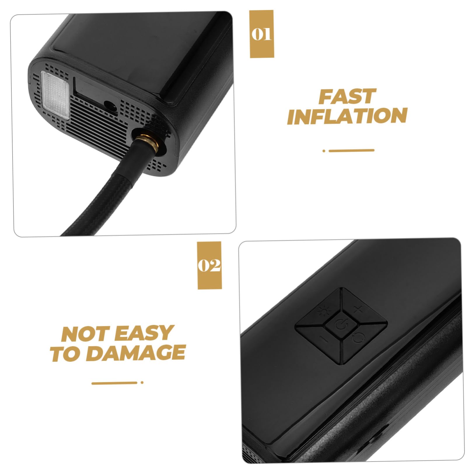Anneome Pompa ad Aria Portatile per Bicicletta e E-Bike Gonfiatore Batteria Ricaricabile 3x1500mah Display Digitale Pressione 3-150psi