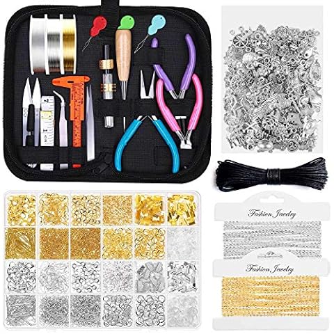 Jewelry Making Kits for Adults, Shynek Jewelry Making Supplies Kit with Jewelry Making Tools, Jewelry Wires, Jewelry Findings and Charms for Jewelry Making and Repair Cover
