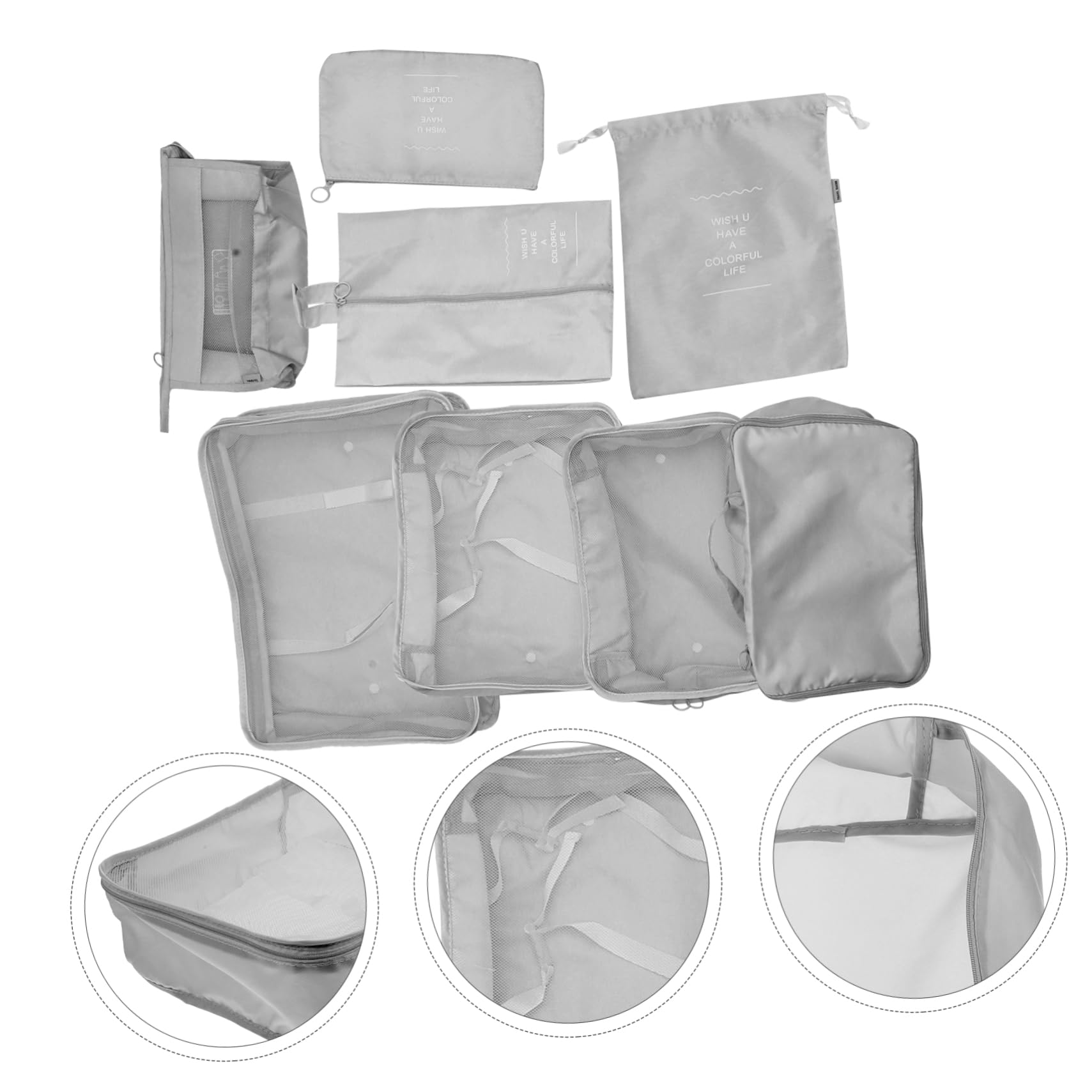Veemoon Organizer Valigia Viaggio Borse Vestiti Borse Scarpe Trucco Accessori Cubi Organizzazione Accessori Viaggio Famiglia Lavoro Vacanze Escursioni Lunghi