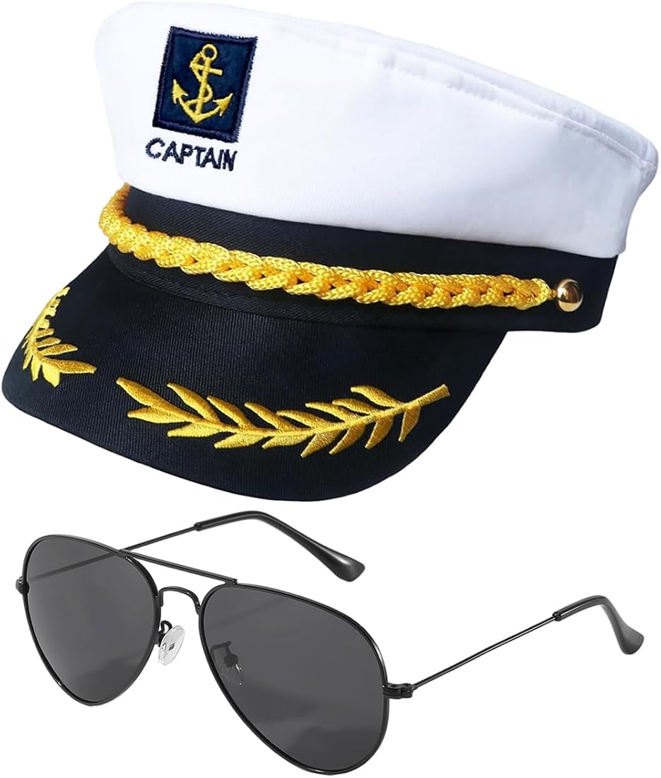 Buy PATPAT® Captain Hats for Men Women, Sailor Hat for Adults