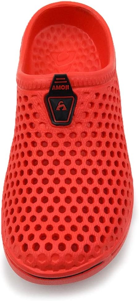 Amoji Kids Garden Clogs Slippers 11-11.5 Little Kid Red
