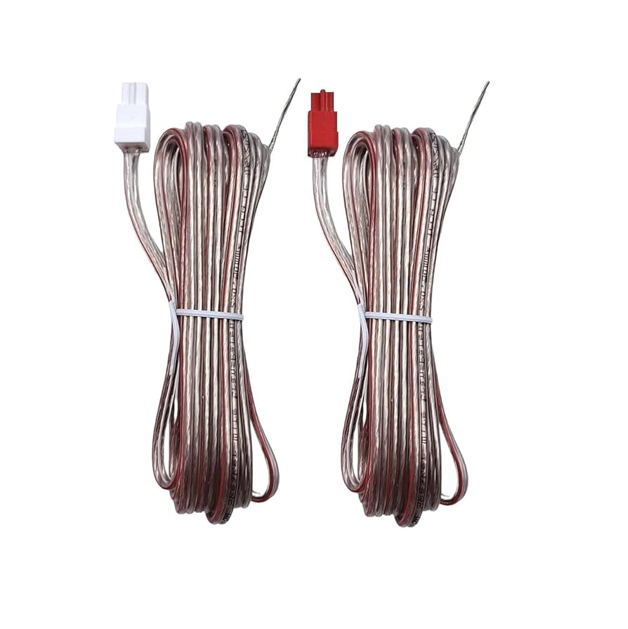 Amazon | 2x Speaker Cables Wires Cords (3 Meter Each Cable