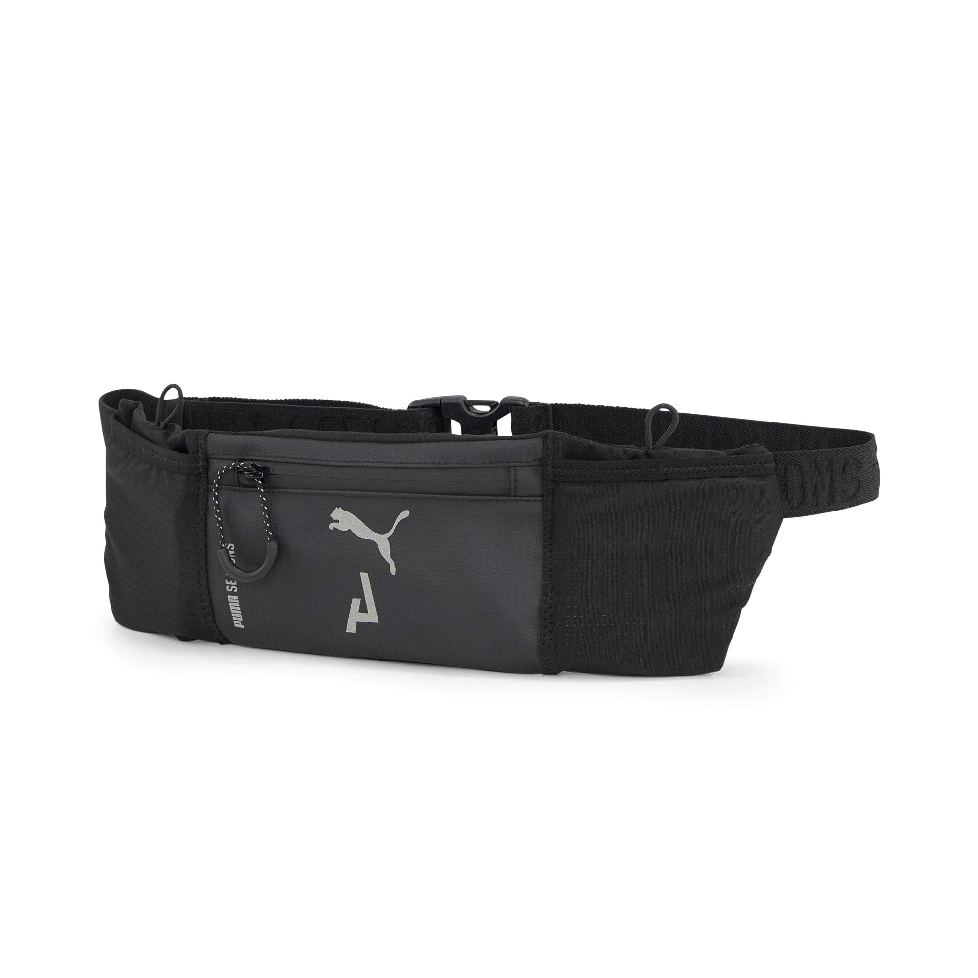 Cinturón para correr Puma SE4SONS negro riñonera deportiva ajustable 4