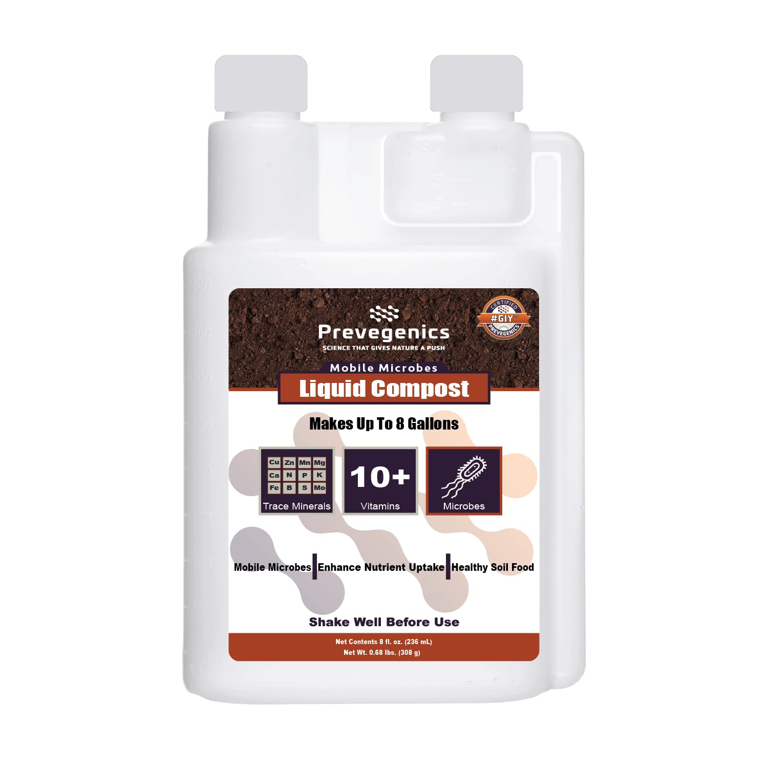Liquid Compost | (1 Gallon) | Worm Tea with Trace Minerals, Vitamins, and Aerobic Microbes | Improves Soil Health, Mobile Microbes, and Enhance Nutrient Uptake