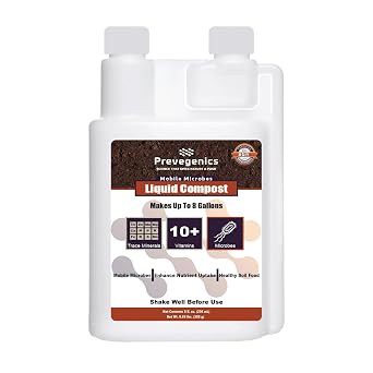Liquid Compost | 8 fl. oz. | Worm Tea with Trace Minerals, Vitamins, and Aerobic Microbes | Improves Soil Health, Mobile Microbes, and Enhance Nutrient Uptake