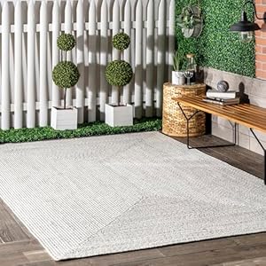 nuLOOM Wynn Braided Indoor/Outdoor Accent Rug, 2×3, Ivory