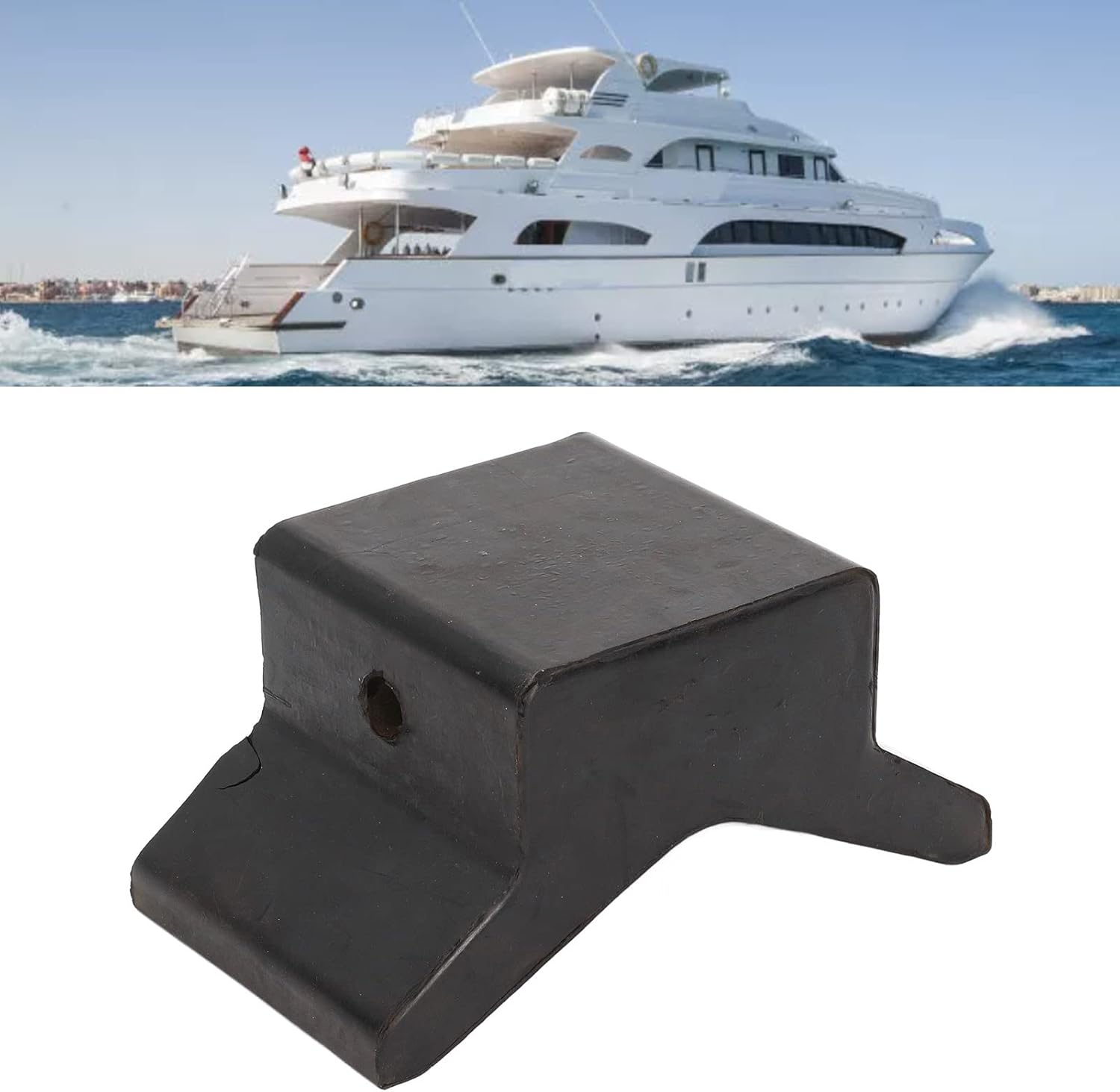 EIMSOAH 4in Black Rubber Bow Stop, Professional V Block