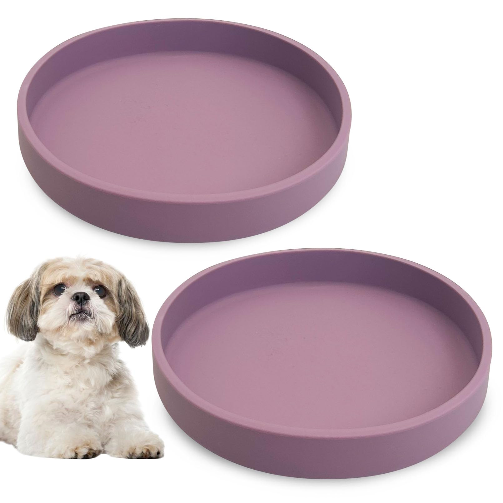 Apatal Silicone Flat Dog Bowl