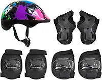 dm toys Kit Radical Plus Infantil Paint - Capacete + Joelheira - DMR5488, Multicor