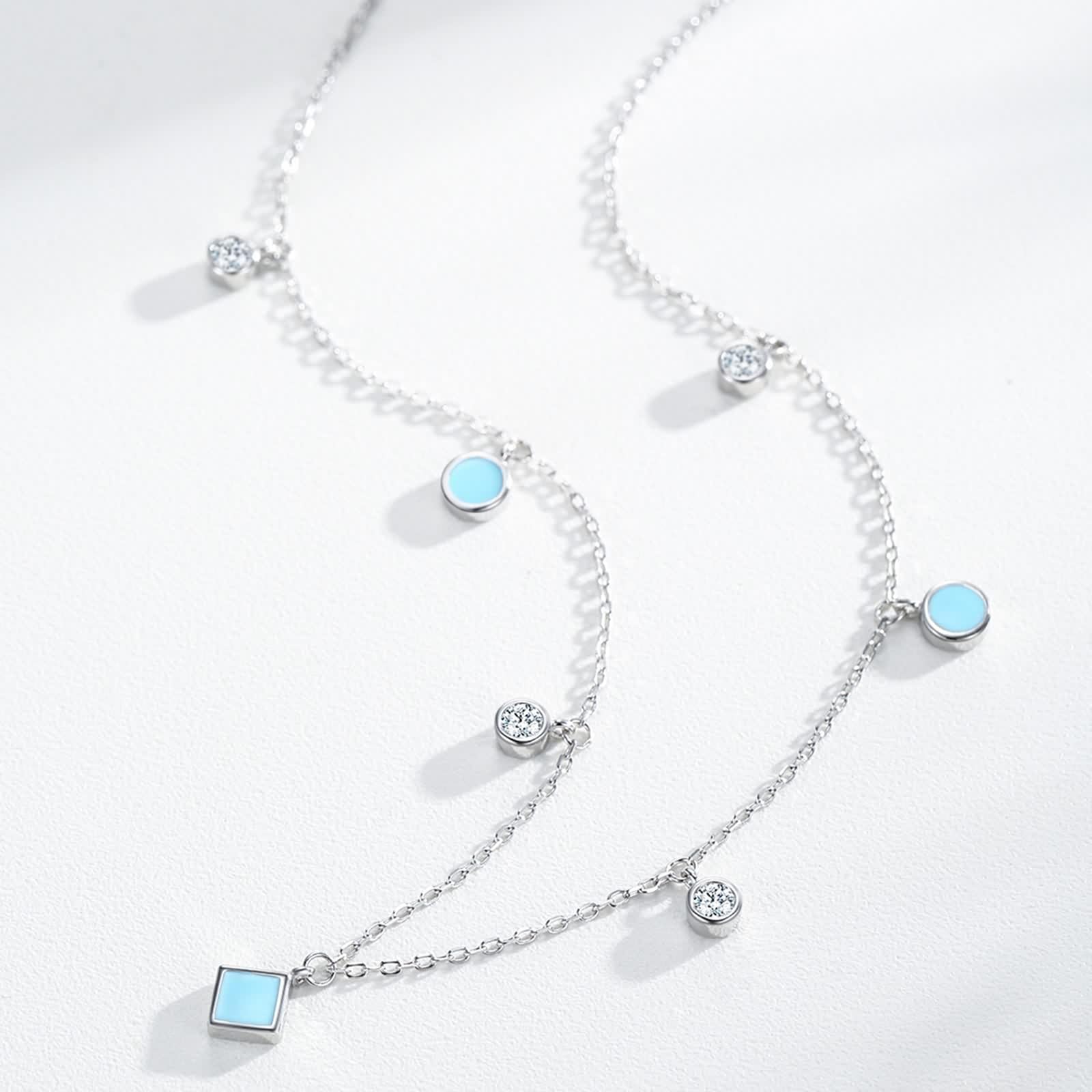 Collar de flores para mujer, collar con colgante de circonita cúbica 925, joyería de plata, regalo de moda para cumpleaños