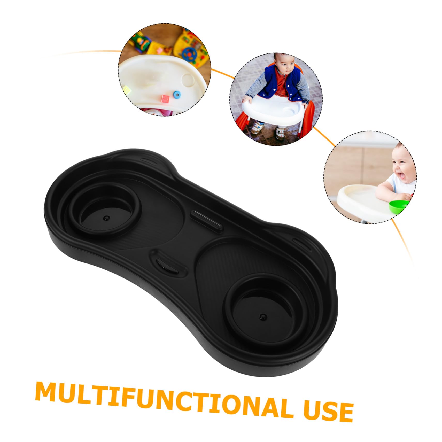 Vassoio Snack per Passeggino Fascino Panda Vassoio in Plastica Porta Bevande Antiscivolo Facile Pulizia Organizzazione Snack Accessori Passeggino