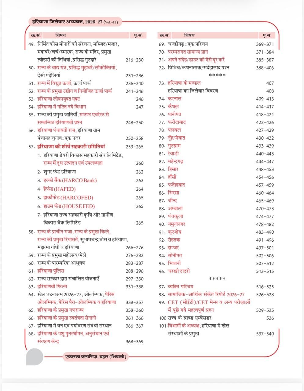 Eklavya haryana gk vol.8 1