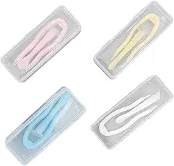 Conjunto de ferramentas de remoção e inserção de lentes de contato com estojo, pinças de ponta macia para lentes de contato macias/rígidas, kit de viagem para iniciantes e estudantes
