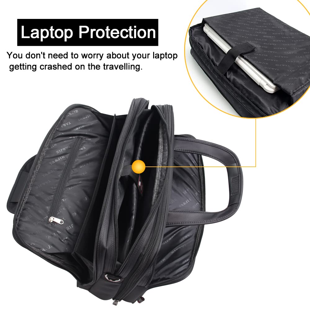 Large Briefcases For Men Canvas Tote Bag 15.6 Inch 17 Inch 19 Inch Laptop Case Work Bags Office Messenger Bag