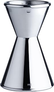 Heavy Duty Bar Jigger, Stainless Steel Cocktail Measuring Jigger With 0.5-2oz Precision Marks, Double Walls, Mirror Polished, for Professional Bartenders & Home Cocktail Enthusiasts (1 Piece)
