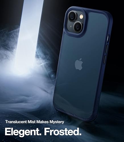 Miniatura 89 de TORRAS - Funda a prueba de golpes para iPhone 14 (contra caídas de grado militar de 10 pies), elegante, parte trasera translúcida y borde suave