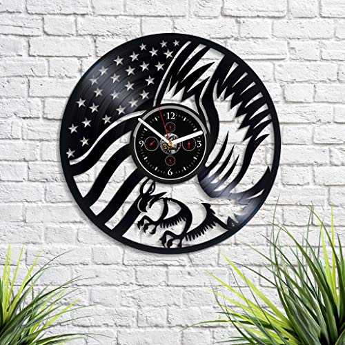 Reloj de Pared Analógico Vintage Vinilo 12 pulgadas miniatura 2