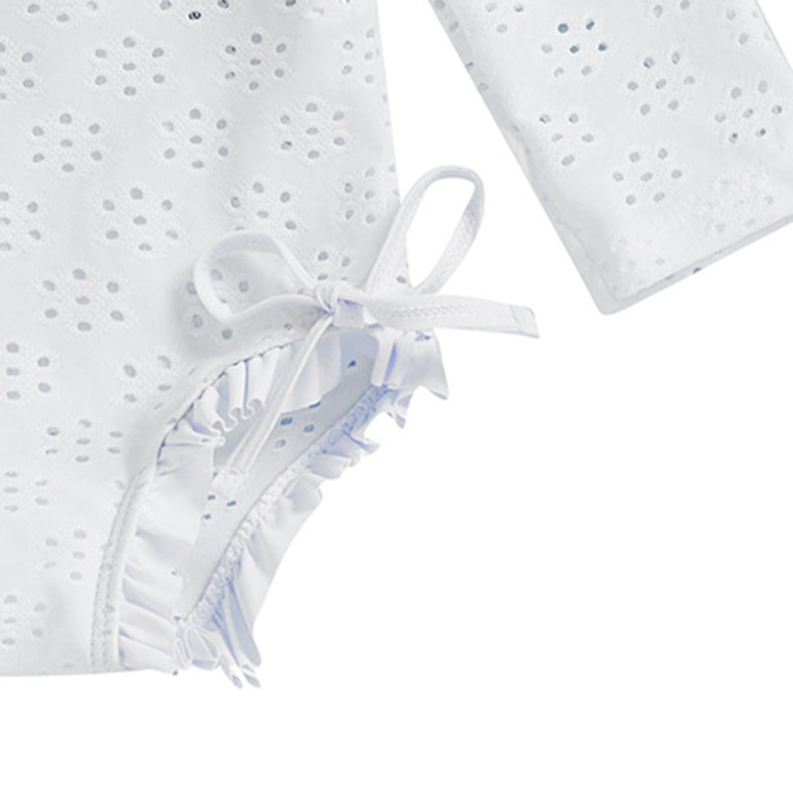 Traje de baño para niña manga larga protección solar ropa natación bebé