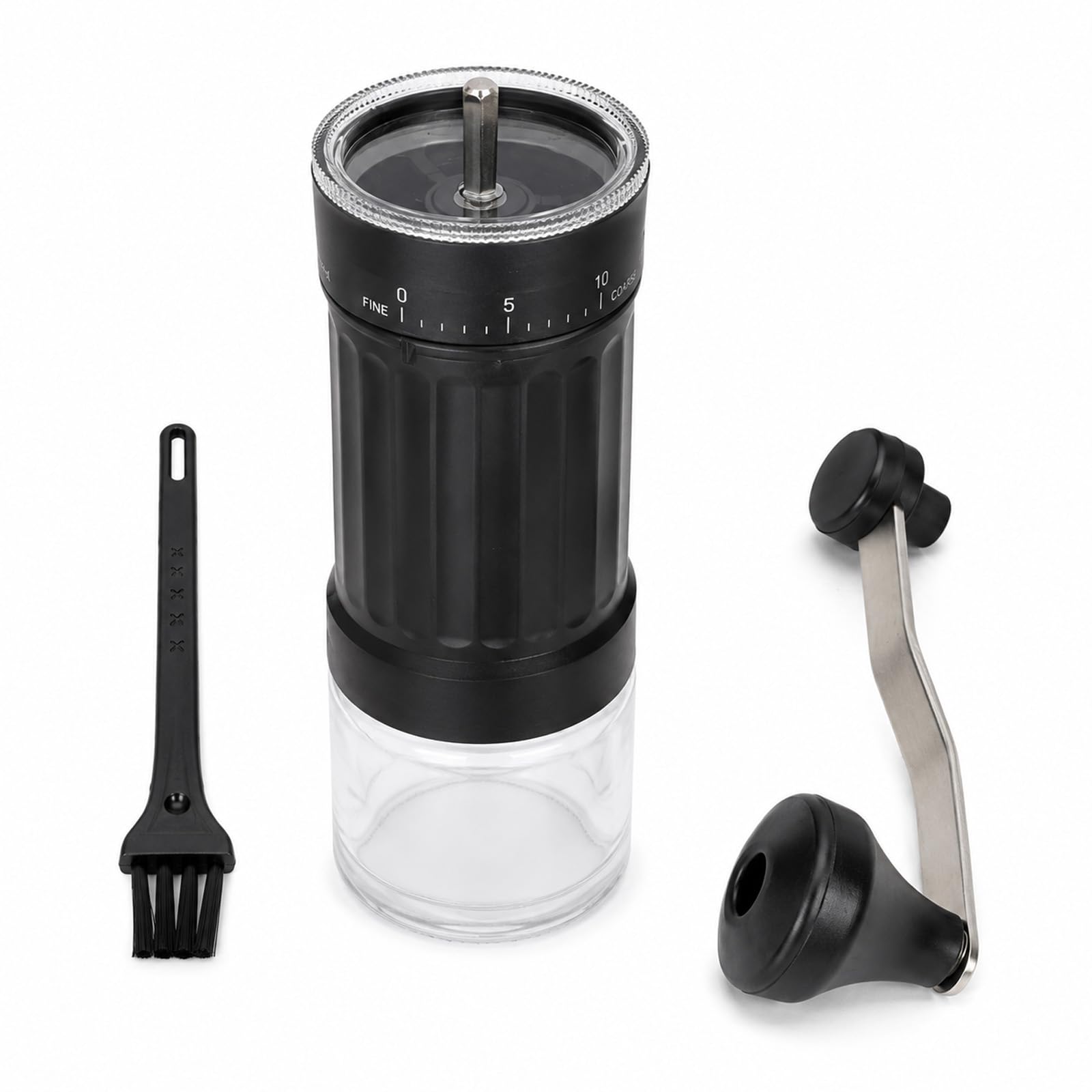 Molinillo de Café Manual, Molino de Café Portátil con 40 Niveles de Ajuste, Muelas Cónicas de Cerámica y Capacidad de 25 g para Espresso, Pour Over, Moka, Viajes y Camping