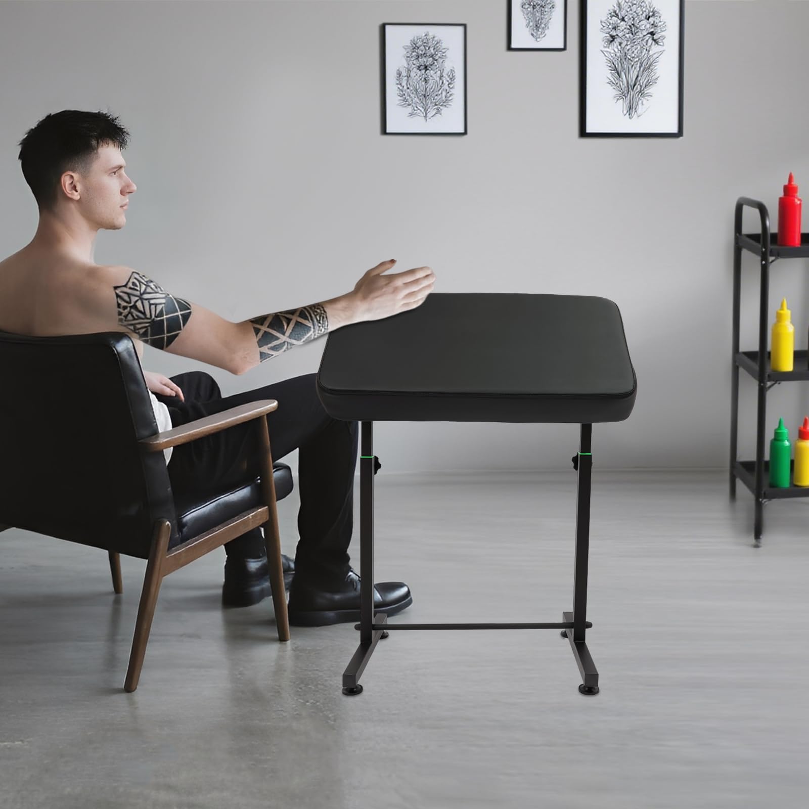 Supporto Bracciolo, Bracciolo Del Tatuaggio, Regolabile In Altezza, Multi-Angolo, Braccio Ergonomico, Adatto A Luoghi Come Saloni Di Parrucchiere, Saloni Di Bellezza, Saloni Ecc