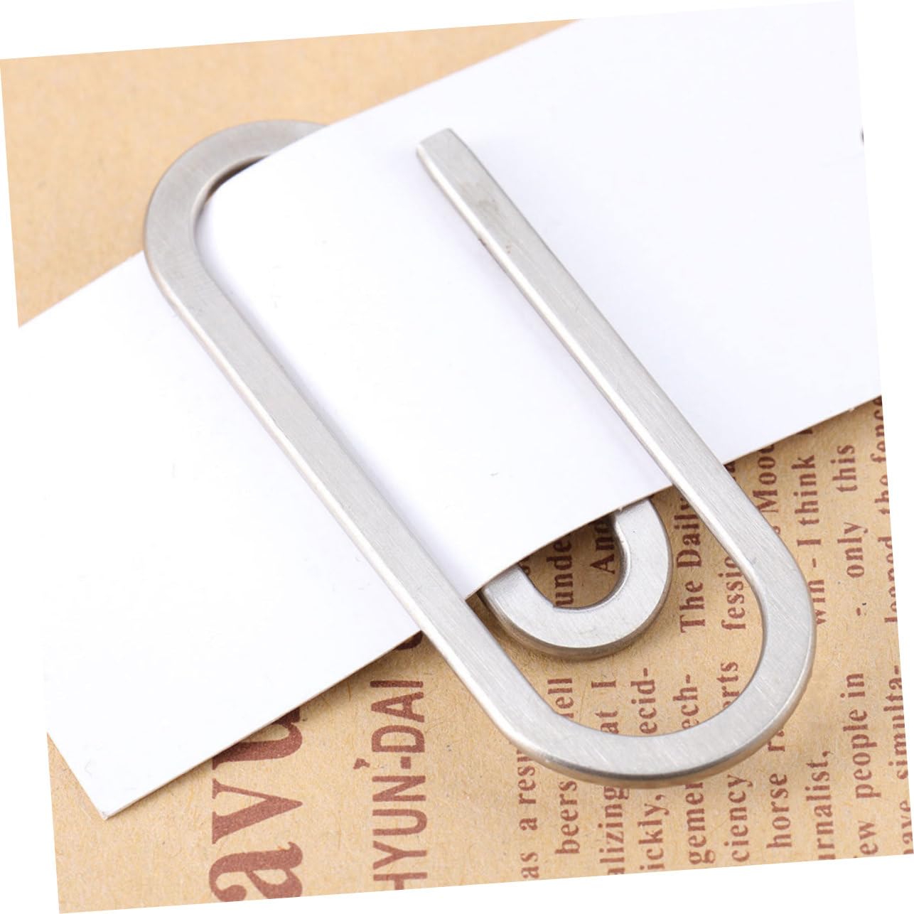 Uonlytech 4 Ensembles Portefeuille Trombones Déposer Le Bureau Papier Clips Coloré Agrafe Petit Trombone De Bureau Pince À Billets Pinces À Billets Acier Inoxydable 3 Pièces * 4