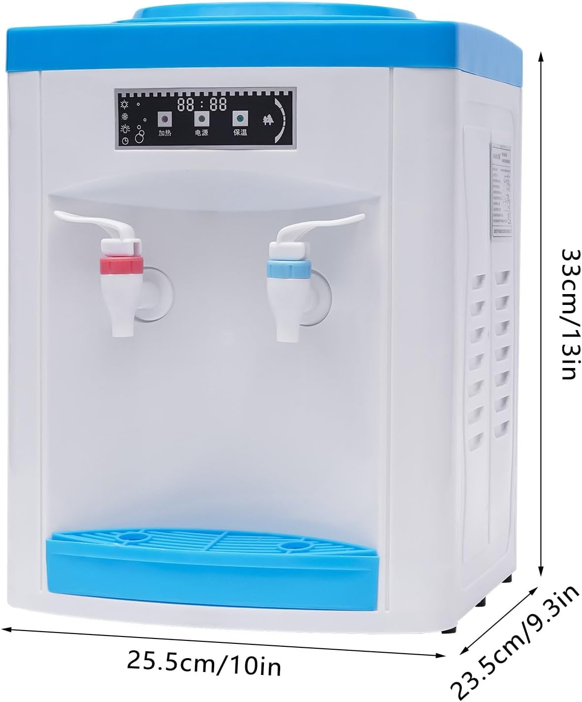 Electric Water Dispenser, Desktop Electric Hot/Cold Water Cooler Dispenser
