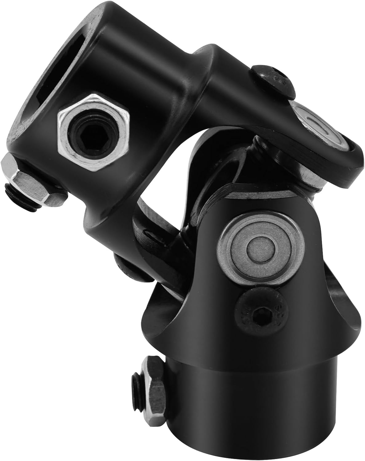 13/16"-36 Spline X 3/4" DD Black Steering Universal Joint Single U Joint Shaft,Total Length: 83mm (3-1/4")