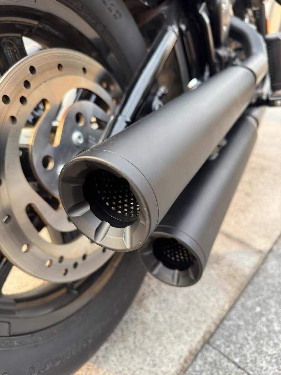 rura wydechowa motocyklowy wydech Rura Tłumika Układu Wydechowego Motocykla Pasuje Do Harley Softail Fat Boy Low Rider Breakout Street Bob Heritage Classic(Chrome 23-25)