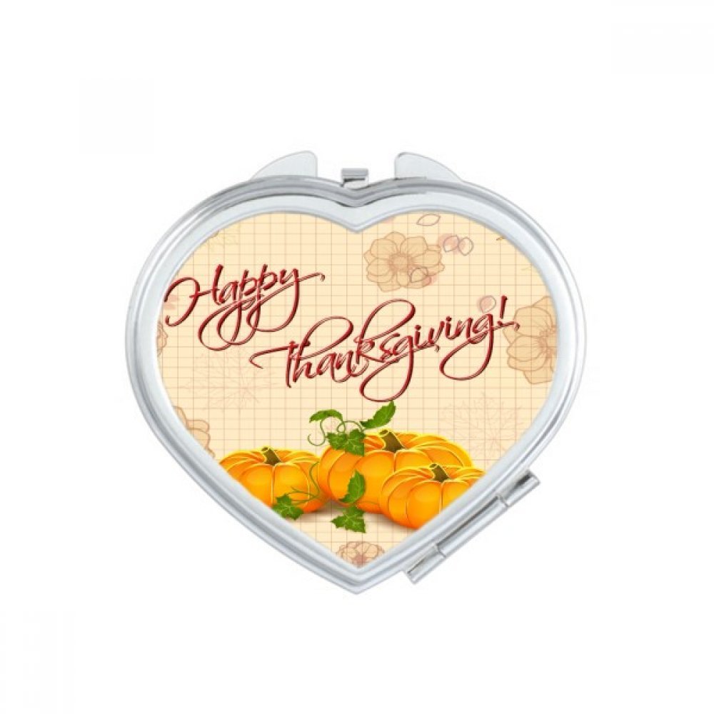 Miroir de poche mignon motif cœur de Thanksgiving idée cadeau idéal