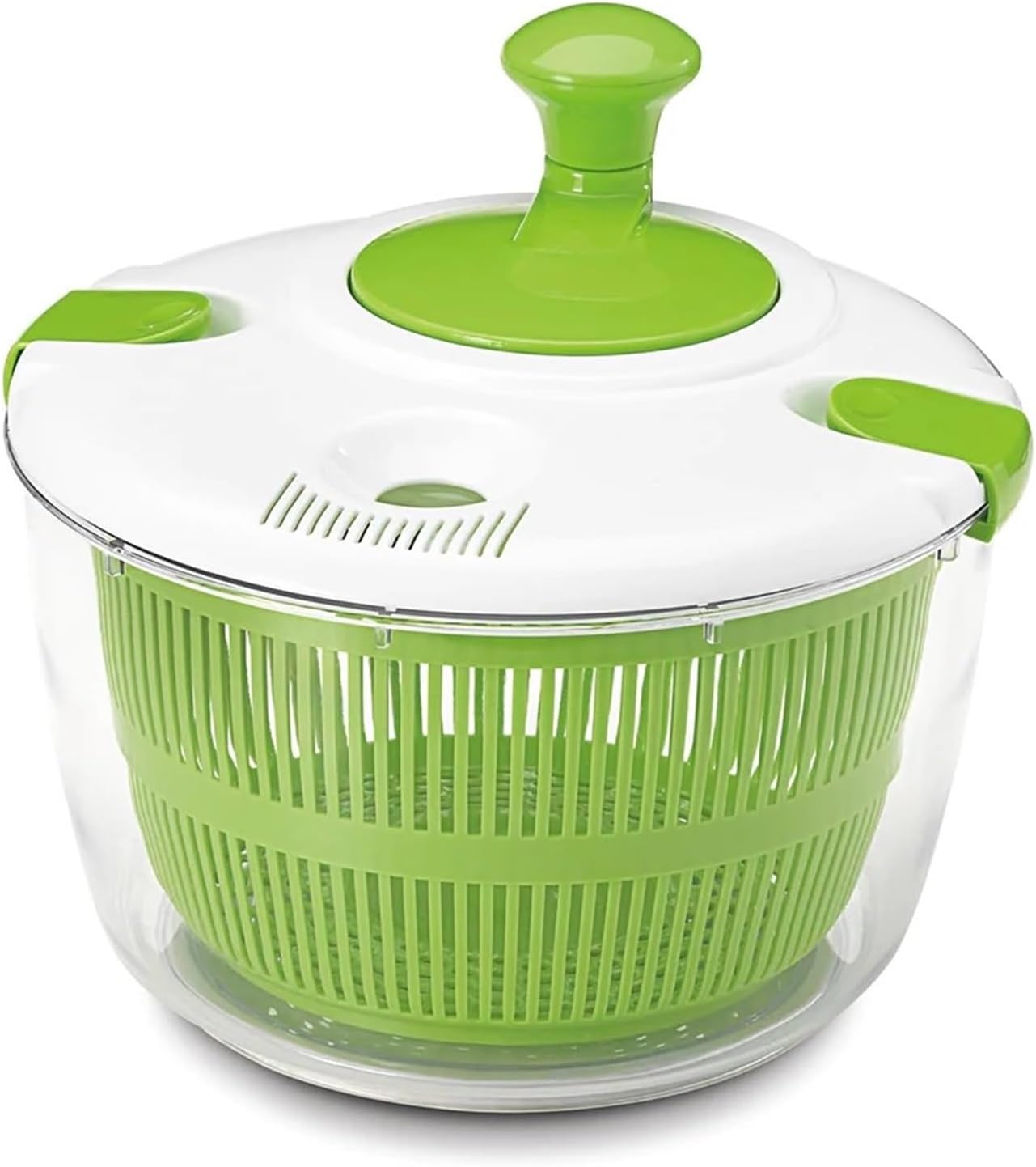 Large Salad Spinner - Multi-Use Vegetable Washer, Dryer & Drainer With Bowl Colander For Fresh Lettuce And Greens