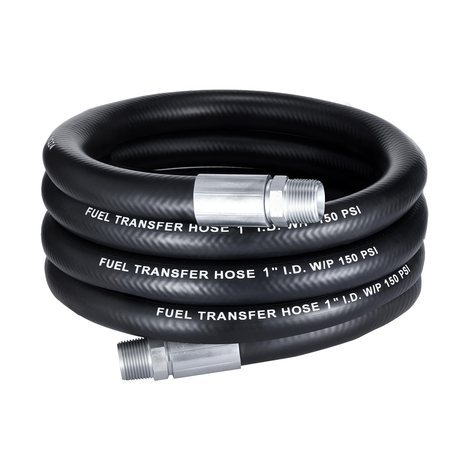 EVIL ENERGY 1" Fuel Transfer Hose 12FT,Farm Fuel Hose for Dispensing Diesel Gasoline Kerosene Biodiesel