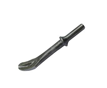 Pneumatic Air Hammer Chisel Bit,Vee Chisel/Spot Weld Breaker/Nail Puller,with Cranked End,0.401" Shank