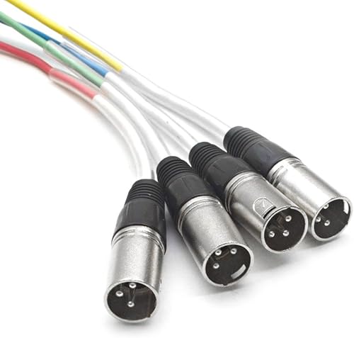 Miniatura 2 de Seismic Audio - Cable Serpiente XLR de 4 canales - 10 pies de largo - Serpiente de audio profesional para Live Live, grabación, estudios y