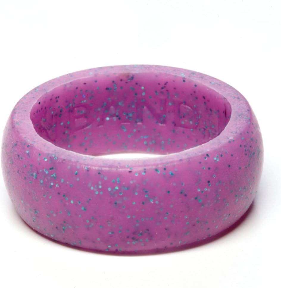 Iron BandRubber Silicone Wedding Ring - Award Winning Medical Grade Bands (Blue, Lime Green, Gray, Navy, Pink, Purple)
