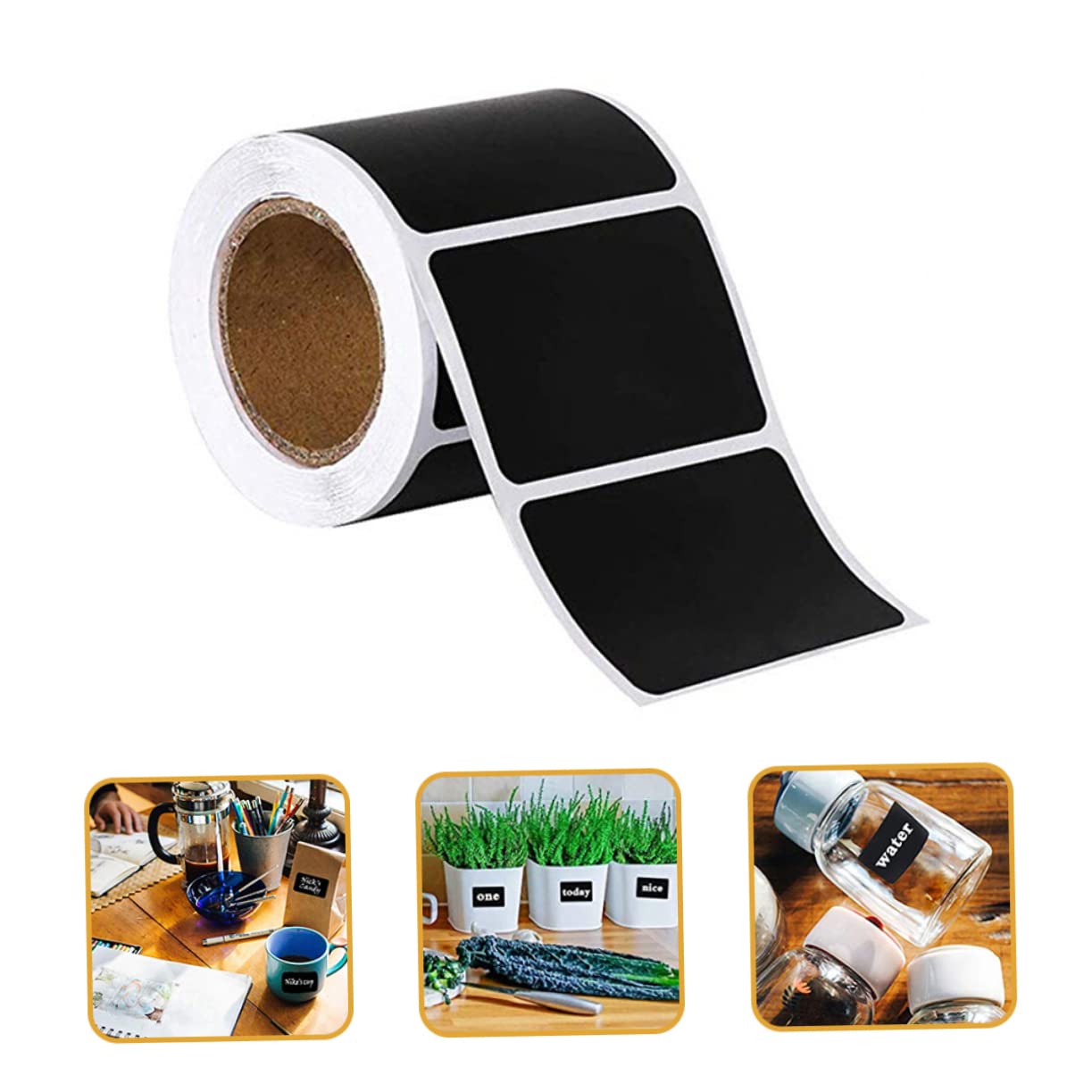 SHINEOFI 900pezzi Etichette Adesive Lavagna Classificabili Stickers Impermeabili Per Cucina e Organizzazione Adatte Per Barattoli Bottiglie e Contenitori Design Scrivibile e Rimovibile