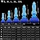 17 cm Nothosaur GRAEMEN Fantasy Animals Knot Dildo with Platinum Silicone Suction Cup, Animal Dildo with Tail, Furry Sex Toys, Plugs for Men and Women, Blue, M