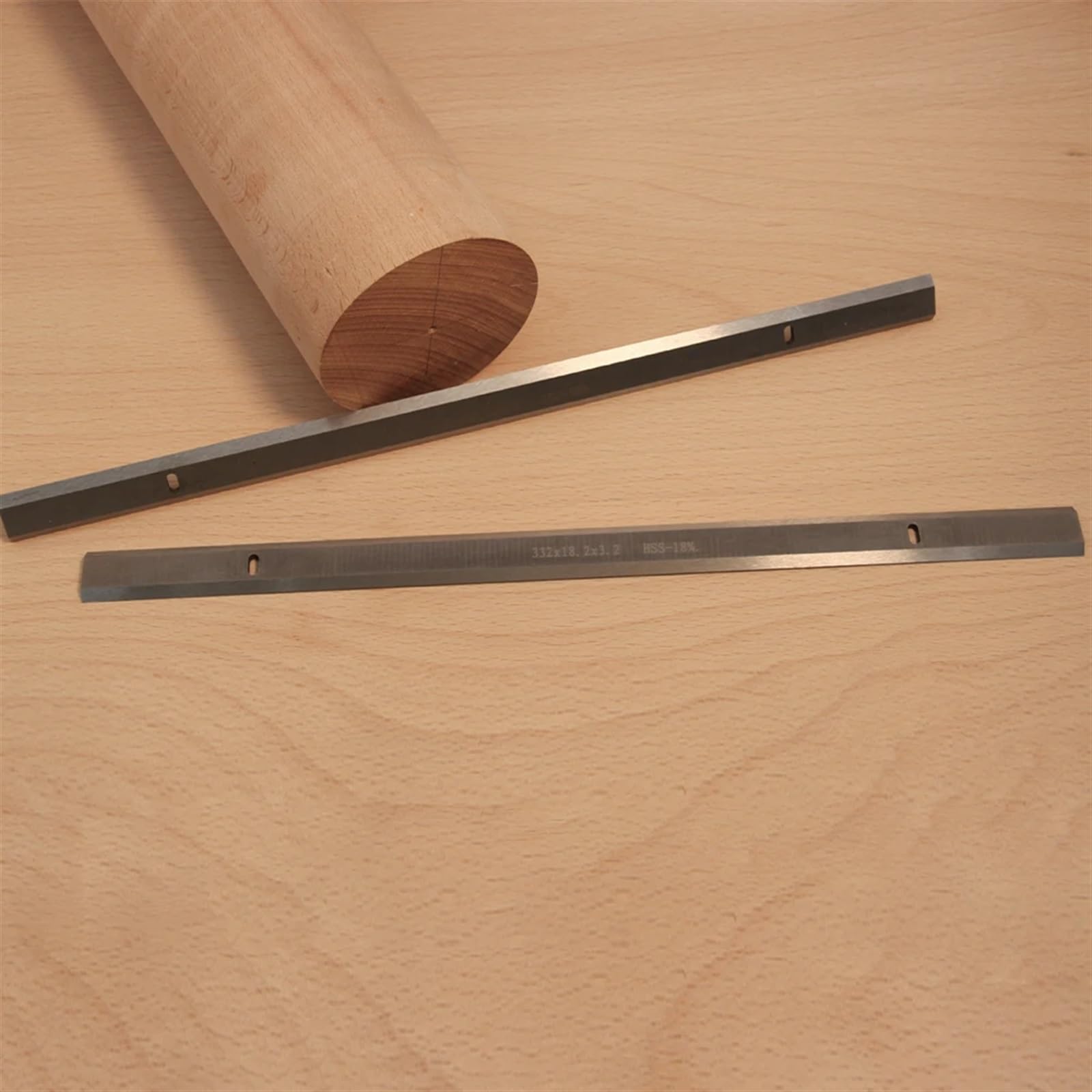 2 uds cuchillos cepilladores 332X18,2X3,2 Mm espesor HSS cuchillas cepilladoras de doble filo compatibles con herramientas de carpintería RBI 812