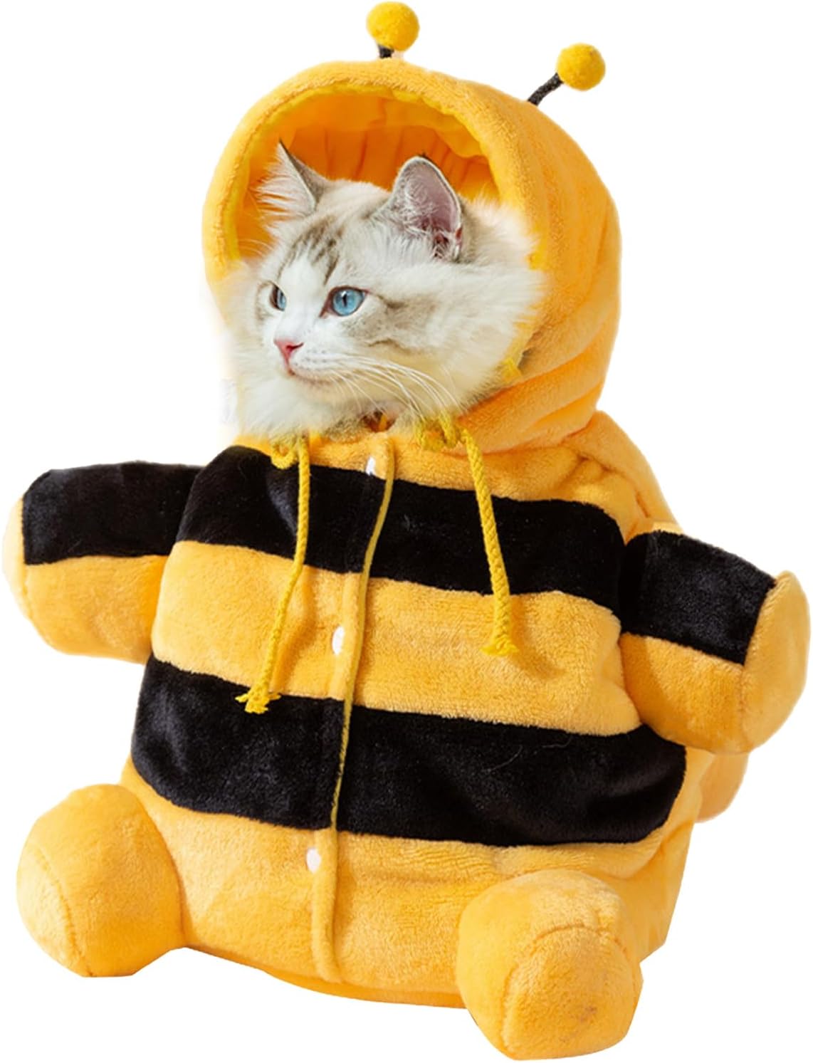 Genérico Dog Sling Carrier | Bee Shape Warm Plush Pet Bag Anti Escape Adjustable Shoulder Strap Cat For Kitten Puppy Winter Travel Outdoor Walking