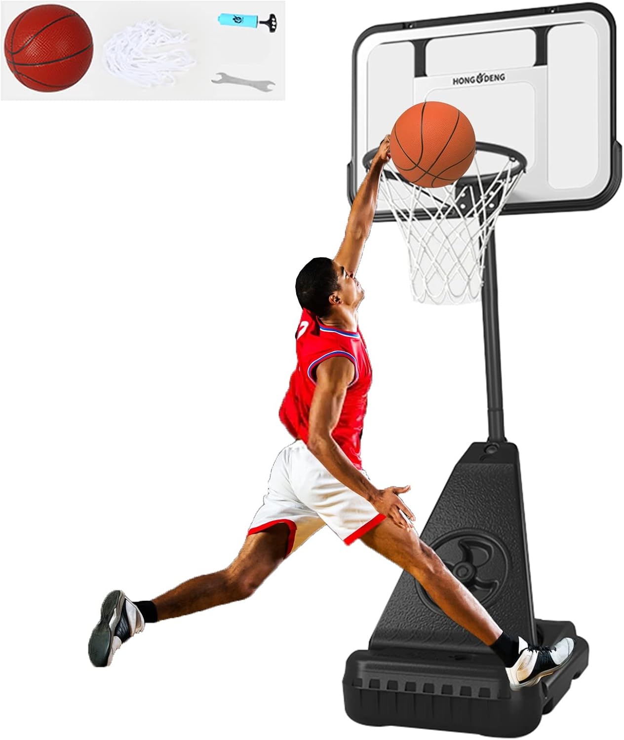 Kunovo Basketball Hoop Heavy Duty Basketball Stand System Fillable