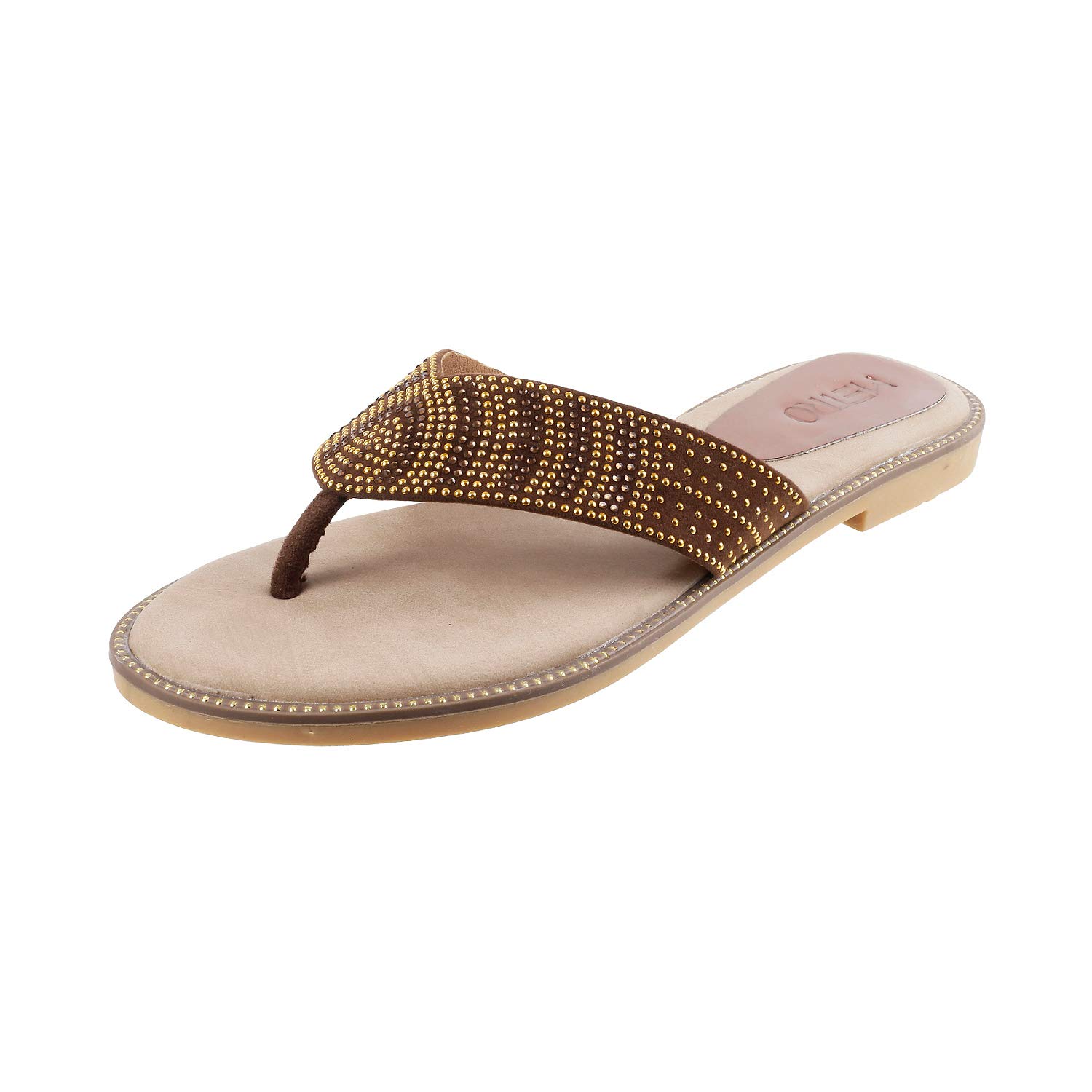 Metro Womens Synthetic Brown Slippers (Size (8 UK (41 EU)) (B084ZHB5R9) Amazon Price History, Amazon Price Tracker