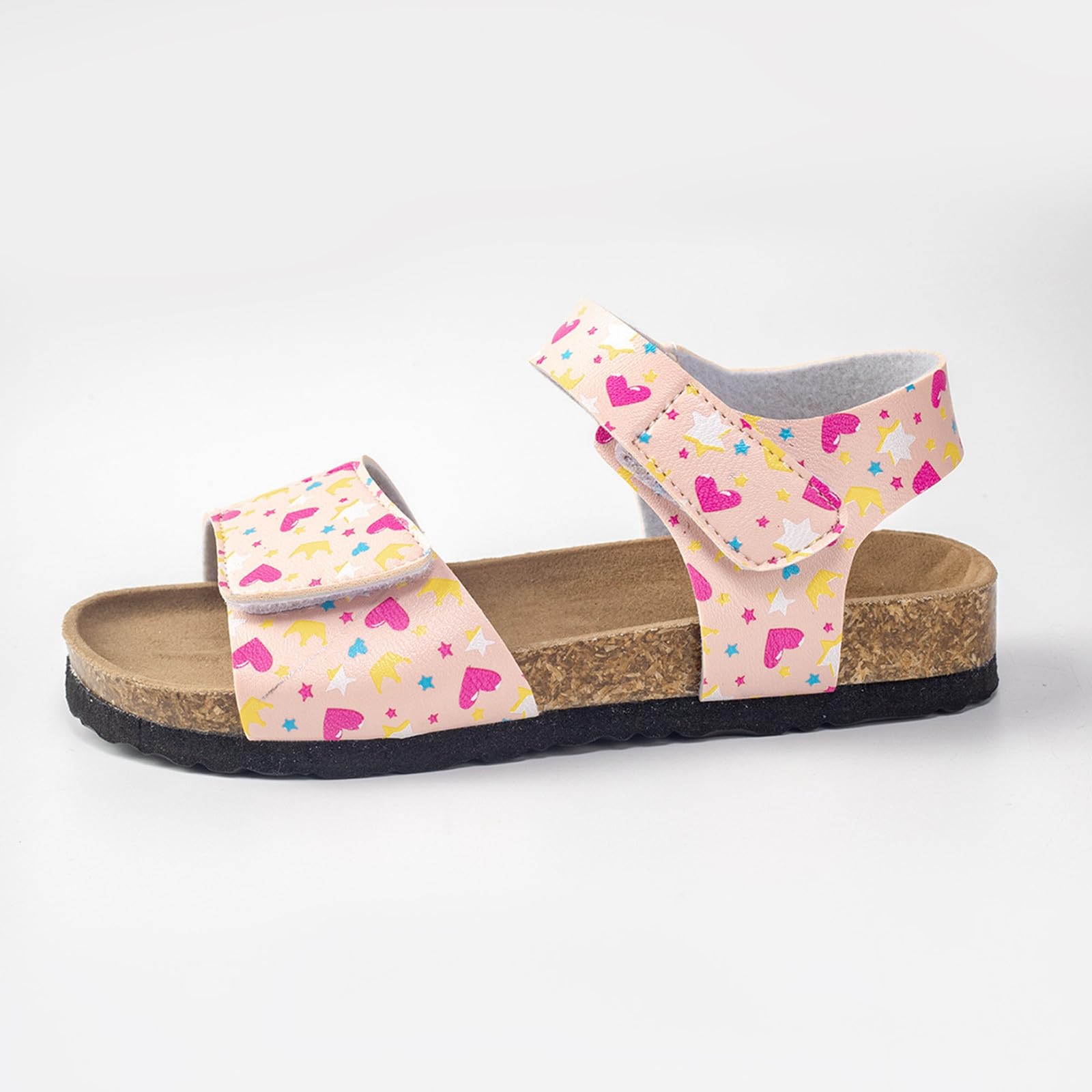 MMRTDJDR Generisch Sandalias de Verano Informales Grandes para niñas, con Forma de corazón Fresco, Planas, a la