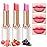 evpct 3Pcs Magic Color Changing Lipstick Long Lasting Waterproof 24 Hours Original for Women, Peach Strawberry Grape Pink PH Mood Permanent Color Changing Lipstick Lip Balm Gloss, labial magico