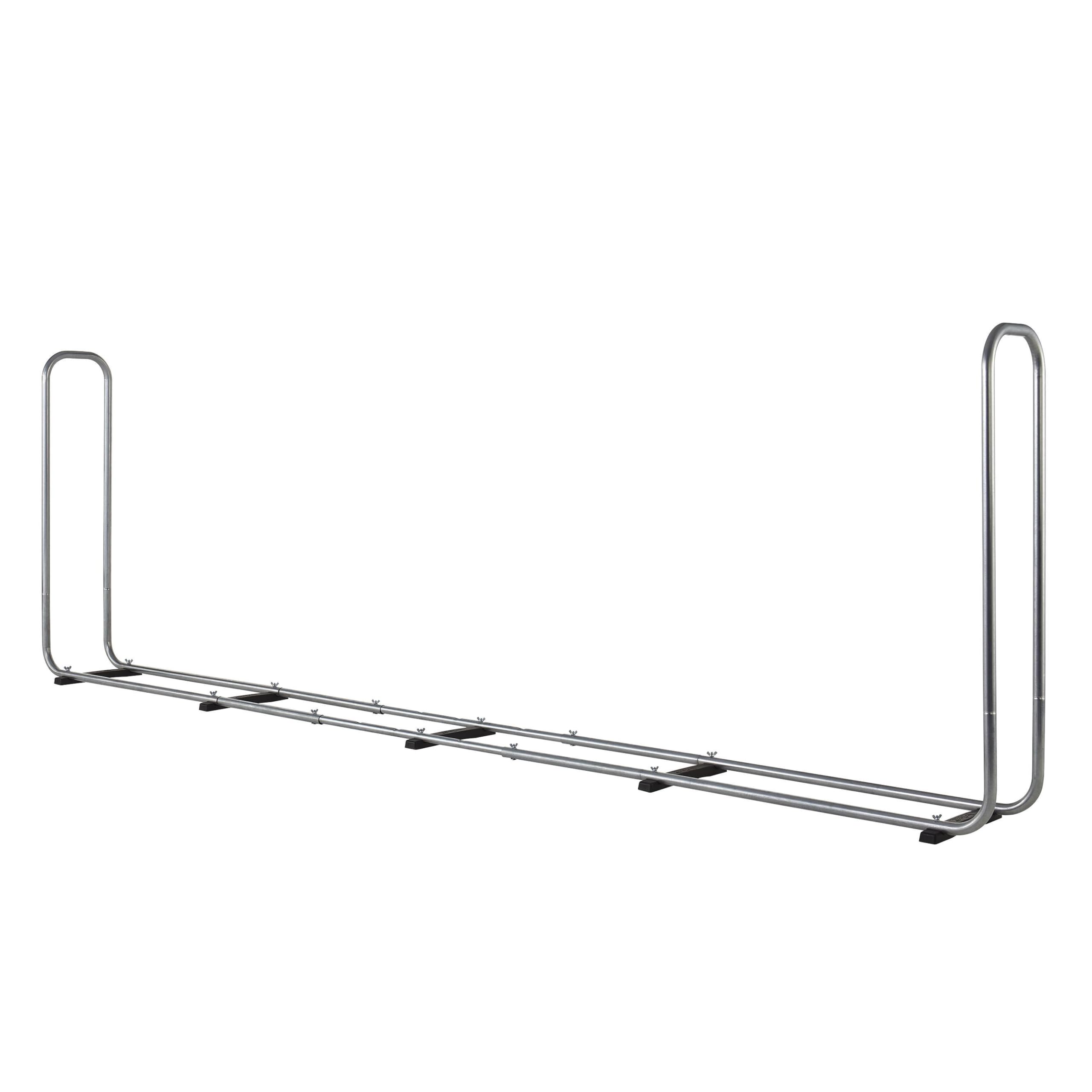 wolfcraft Stockeur de Bûches Modular XXL, Support Bois de Chauffage 3,2 m | Range-bûches ajustable 1,6 m³, pour bûches de 25 à 50 cm, aération optimale et montage sans outil. 5125000