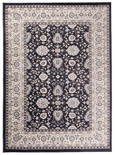 Carpeto Orientteppich Teppich Schwarz 200 x 300 cm Ornamente Klassisch Muster - Wohnzimmer...