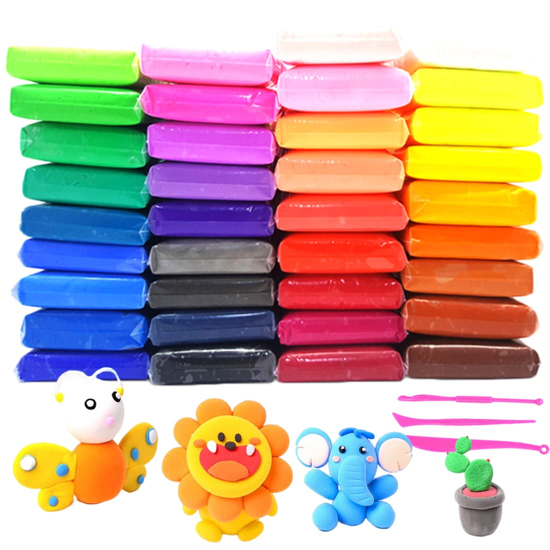 Buy 36 Colors Ultra Light Air Dry Clay DIY Magic Clay for Kids Natural