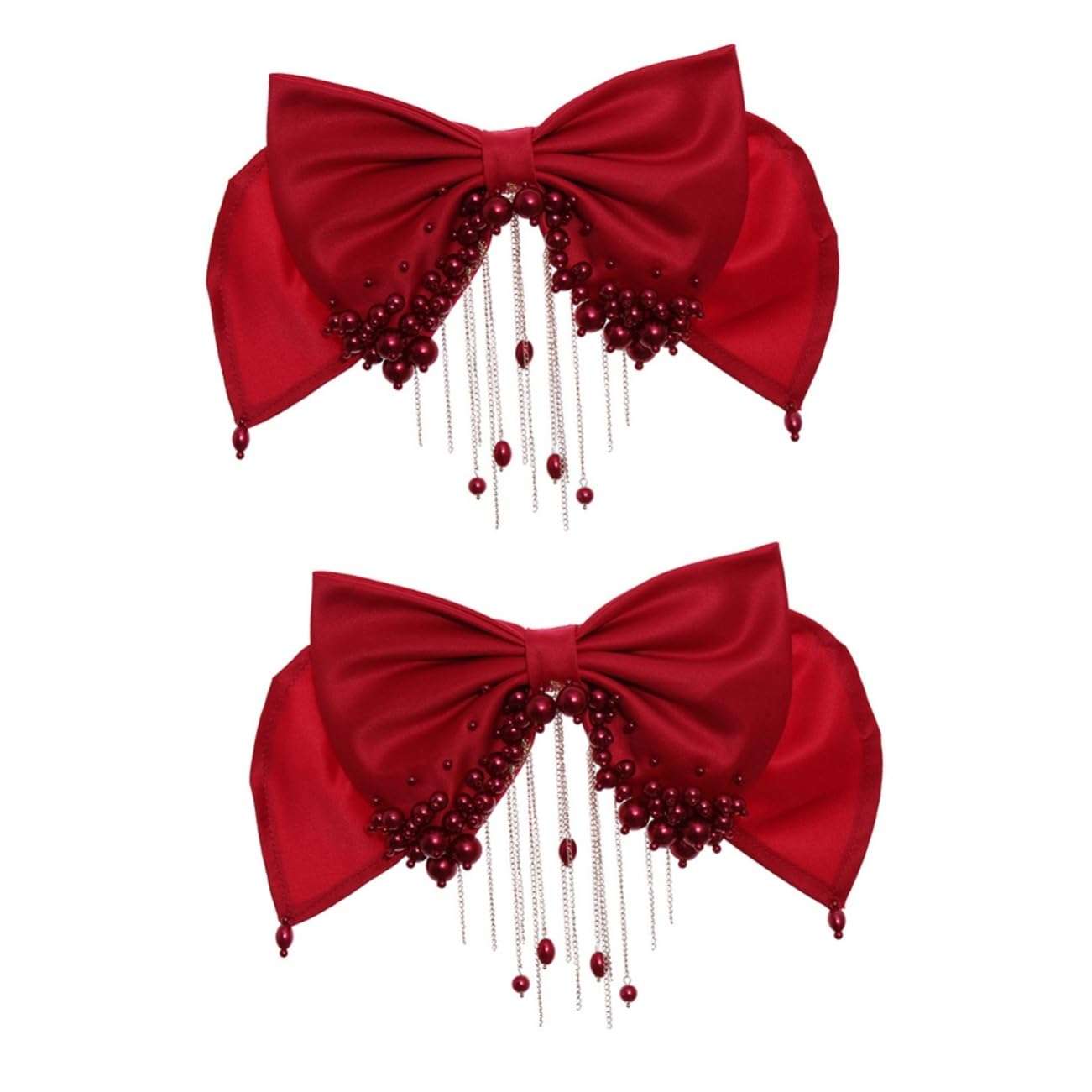 DOITOOL Lot De 2 Pinces À Cheveux Pour Mariée Pinces À Nœud Pour Femmes Filles Demoiselles D'honneur