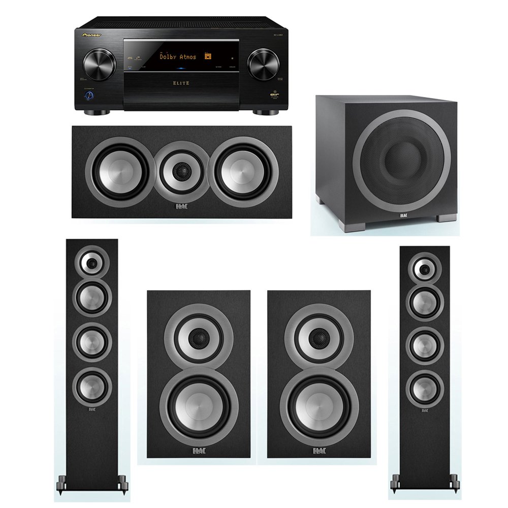 Buy ELAC UniFi 5.1 System with 2 ELAC UF5 Floorstanding Speakers, 1